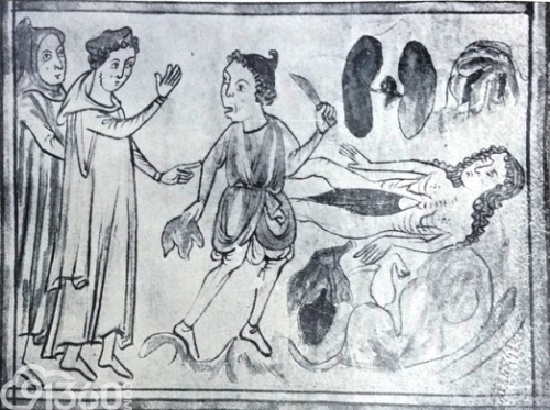 十四世纪的尸检场景